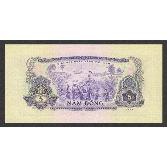 1966/75 - Viet Nam South Pic 42 5 Dong banknote 1966/75 - Viet Nam South Pic 42 5 Dong banknote