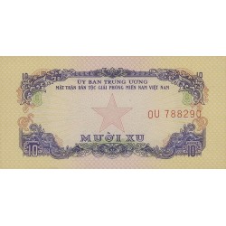 1968 -   Viet Nam South  Pic  R1      10 Dong banknote