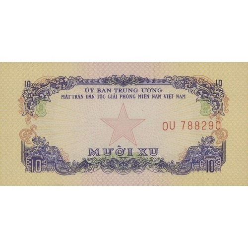 1968 -   Viet Nam South  Pic  R1      10 Dong banknote