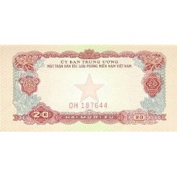 1968 -   Viet Nam South  Pic  R2      20 Dong banknote
