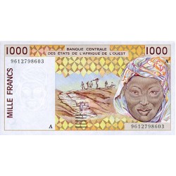 1992 - Est. Afri. Oes. C.Marfil Pic 111Ab  billete  1.000 Frs.