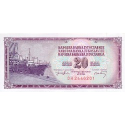 1974 - Yugoslavia Pic 85         billete de 20 Dinara