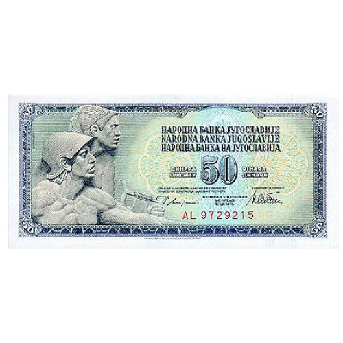 1978 - Yugoslavia Pic 89a       billete de 50 Dinara