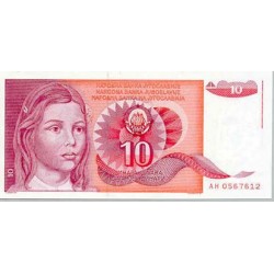 1990- Yugoslavia Pic 103        10 Dinara banknote