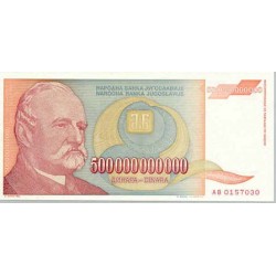 1993 - Yugoslavia 500.000.000.000 Dinara banknote PIC 137 UNC 1993 - Yugoslavia 500.000.000.000 Dinara banknote PIC 137 UNC
