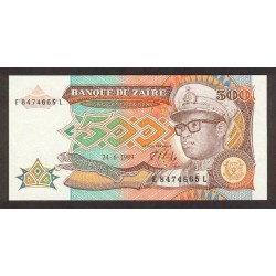 1989 - Zaire  Pic  34         500 Zaires  banknote