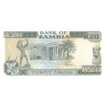 1989 - Zambia   Pic  32b  20 Kwacha  banknote