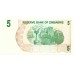 2006 - Zimbawe PIC 38 billete de 5 Dólares EBC