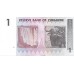 2007 - Zimbawe PIC 65 billete de 1 Dólar S/C