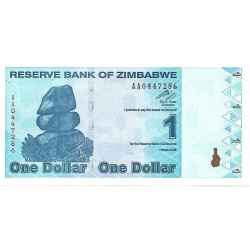 2009 - Zimbabwe 1 Dollar banknote PIC 92 UNC 2009 - Zimbabwe 1 Dollar banknote PIC 92 UNC
