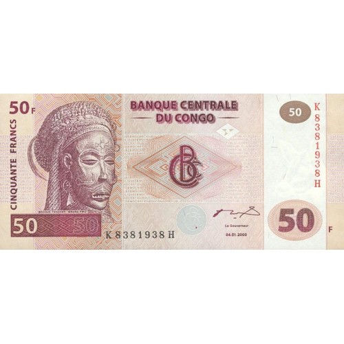 2000 - Congo, Rep.Dmoc. Pic 91  50 francs banknote