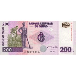 2000 - Congo Democratic Republic PIC 95 200  Francs banknote