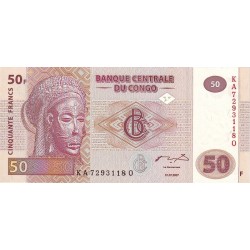 2007 - Congo Democratic Republic PIC 97 50 Francs banknote