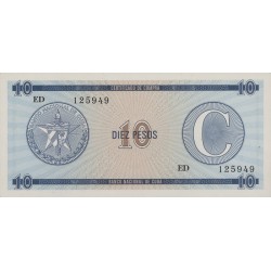 1985 - Cuba P-FX22 10 Pesos banknote