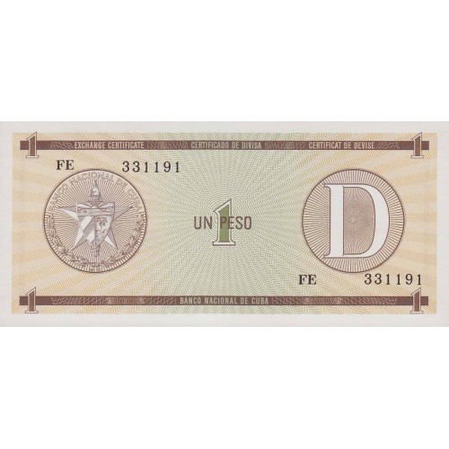 1985 - Cuba P-FX27 D billete de 1 Peso