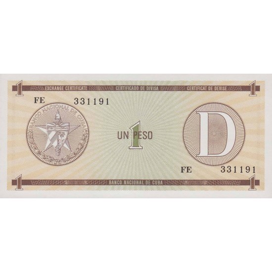 1985 - Cuba P-FX27 1 Peso banknote 1985 - Cuba P-FX27 1 Peso banknote