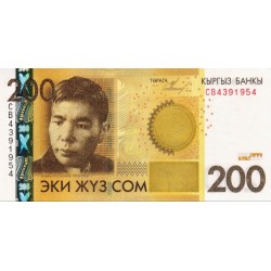 2010 Kyrgystan pìc 27 billete de 200 Som