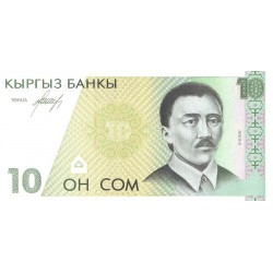 1994 Kyrgystan pìc 9 billete de 10 Som