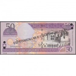 2004 - República Dominicana PIC 170s4 billete 50 Pesos Oro S/C