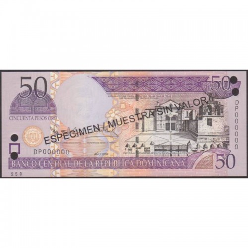 2004 - Dominican Republic PIC 170s4 50 Pesos Oro banknote UNC