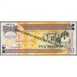 2011 - República Dominicana PIC 183s billete 50 Pesos Dominicanos S/C 2011 - República Dominicana PIC 183s billete 50 Pesos Dominicanos S/C
